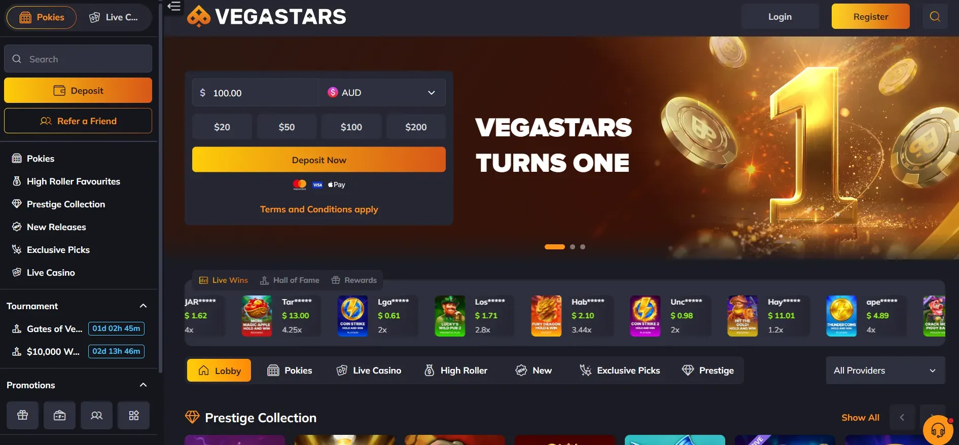 Vegastars Casino
